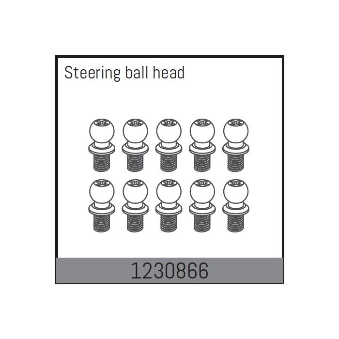 Absima Steering Balls (10) (AB1230866) Absima Steering Balls (10) (AB1230866)
