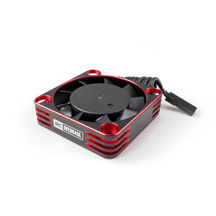 RC Overhaul Fan, Red Alum 40mm Hi RPM (M-RCO-FAN04R)