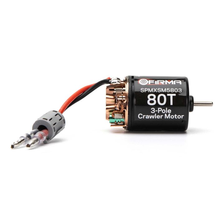 Spektrum Firma 80T Rebuildable 3-Pole Brushed Crawler Motor (M-SPMXSM5803)