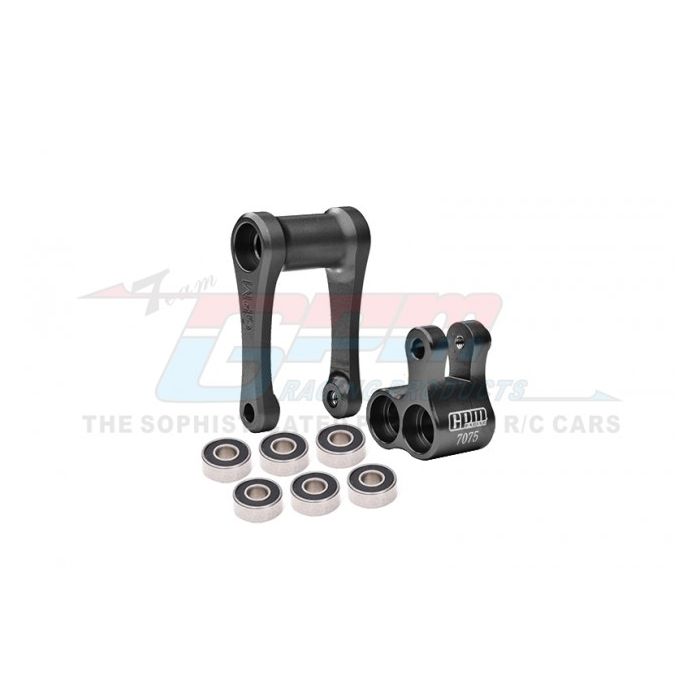GPM Promoto MX Aluminum 7075-T6 Aluminum Knuckle & Pull Rod (Larger Inner Bearings) (MX030-BK) GPM Promoto MX Aluminum 7075-T6 Aluminum Knuckle & Pull Rod (Larger Inner Bearings) (MX030-BK)