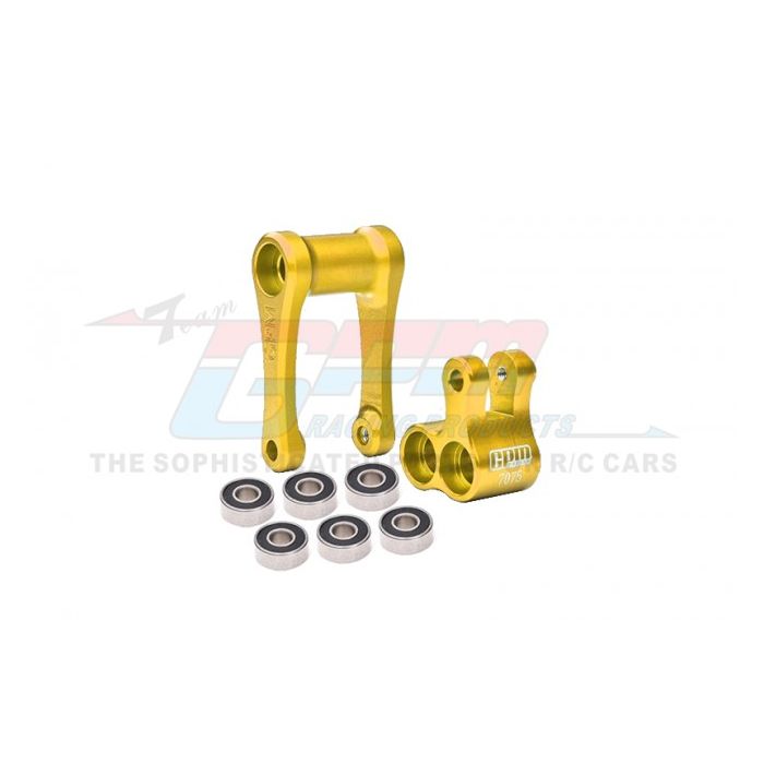 GPM Promoto MX Aluminum 7075-T6 Aluminum Knuckle & Pull Rod (Larger Inner Bearings) (MX030-GD) GPM Promoto MX Aluminum 7075-T6 Aluminum Knuckle & Pull Rod (Larger Inner Bearings) (MX030-GD)