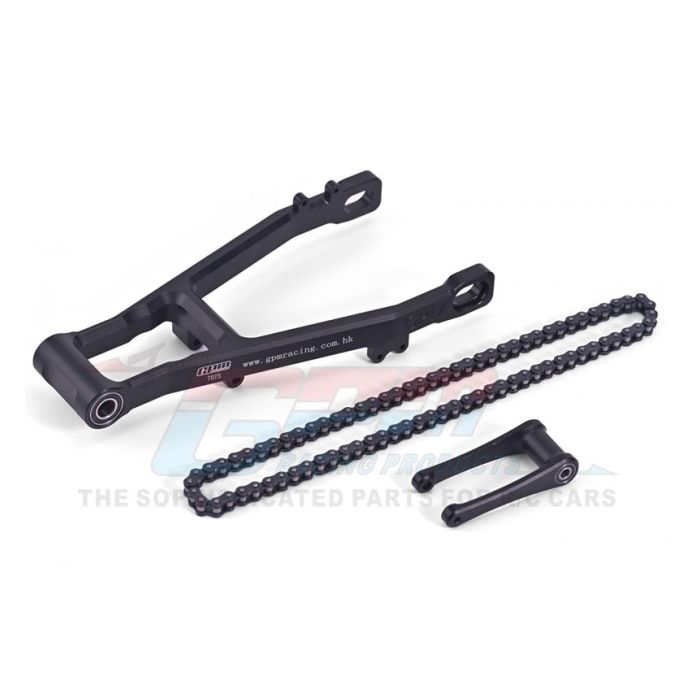 GPM Promoto MX Aluminum 7075 Extend Swing Arm(+30Mm)+Pull Rod+Chain (MX3057-BK) GPM Promoto MX Aluminum 7075 Extend Swing Arm(+30Mm)+Pull Rod+Chain (MX3057-BK)