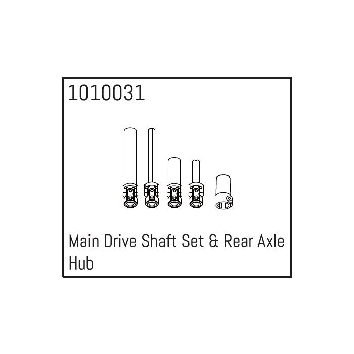 Absima Main Drive Shaft Set & Rear Axle Hub Absima Main Drive Shaft Set & Rear Axle Hub
