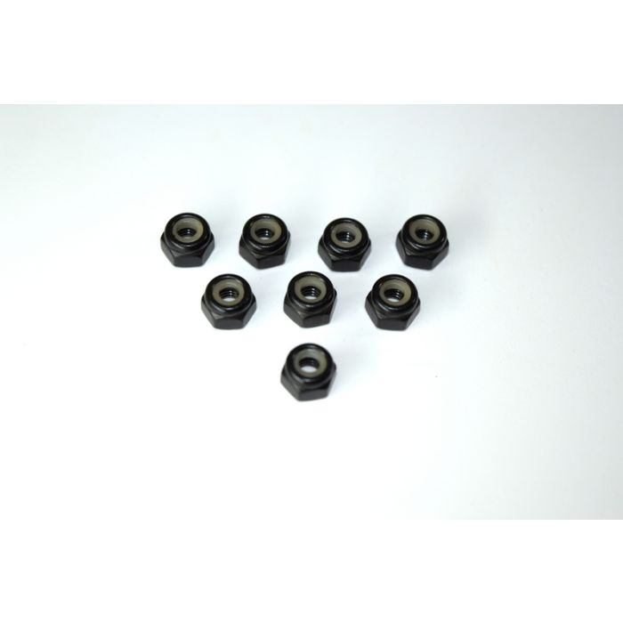 Absima Nylon nut M4 (8) ATC 2.4 RTR/BL Absima Nylon nut M4 (8) ATC 2.4 RTR/BL