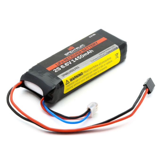 Spektrum 1450mAh 2S 6.6V Li-Fe Receiver Battery (O-SPMB1450LFRX) Spektrum 1450mAh 2S 6.6V Li-Fe Receiver Battery (O-SPMB1450LFRX)