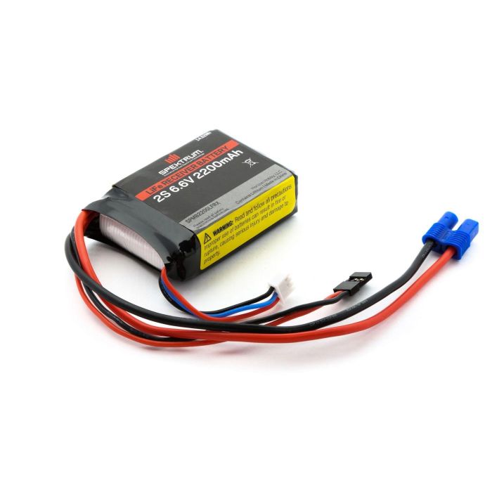 Spektrum 2200mAh 2S 6.6V Li-Fe Receiver Battery (O-SPMB2200LFRX) Spektrum 2200mAh 2S 6.6V Li-Fe Receiver Battery (O-SPMB2200LFRX)