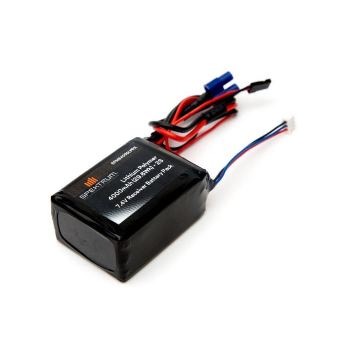 Spektrum 4000mAh 2S 7.4V LiPo Receiver Battery (O-SPMB4000LPRX) Spektrum 4000mAh 2S 7.4V LiPo Receiver Battery (O-SPMB4000LPRX)