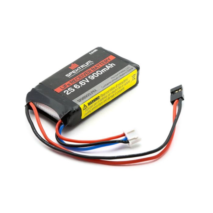 Spektrum 900mAh 2S 6.6V Li-Fe Receiver Battery (O-SPMB900LFRX) Spektrum 900mAh 2S 6.6V Li-Fe Receiver Battery (O-SPMB900LFRX)