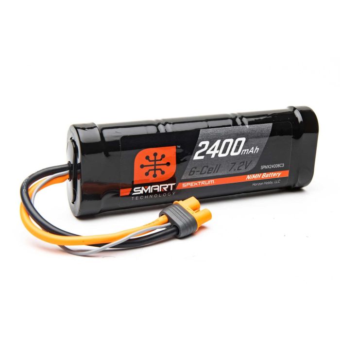 Spektrum 2400mAh 6-Cell 7.2V Smart NiMH Battery IC3 (O-SPMX24006C3) Spektrum 2400mAh 6-Cell 7.2V Smart NiMH Battery IC3 (O-SPMX24006C3)