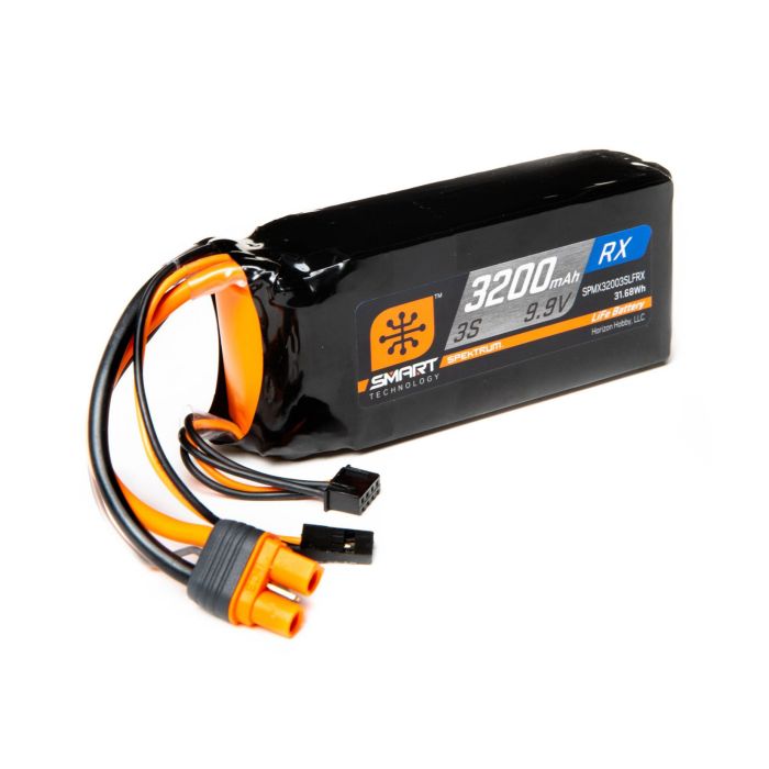 Spektrum 3200mAh 3S 9.9V Smart LiFe ECU Battery; IC3 (O-SPMX32003SLFRX) Spektrum 3200mAh 3S 9.9V Smart LiFe ECU Battery; IC3 (O-SPMX32003SLFRX)