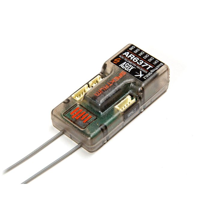 Spektrum AR637T 6 Channel SAFE and AS3X Telemetry Receiver (P-SPMAR637T) Spektrum AR637T 6 Channel SAFE and AS3X Telemetry Receiver (P-SPMAR637T)