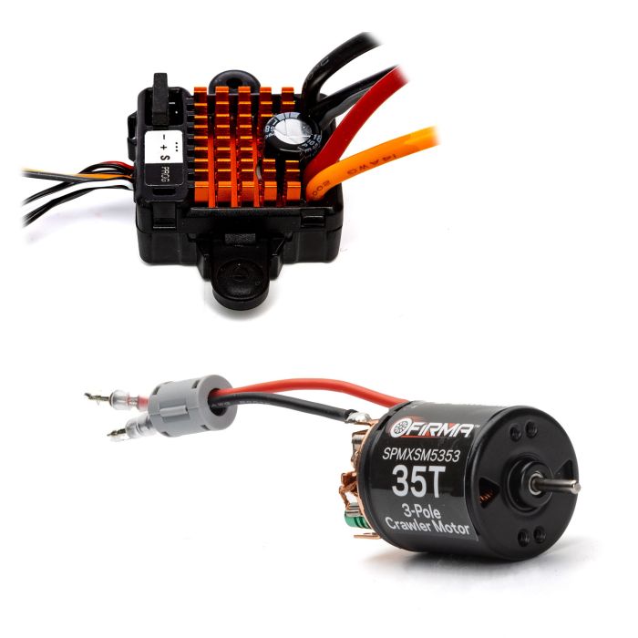 Spektrum FIRMA 70A BR Smart ESC/35T Brushed Motor Combo (P-SPMXSEMC12) Spektrum FIRMA 70A BR Smart ESC/35T Brushed Motor Combo (P-SPMXSEMC12)