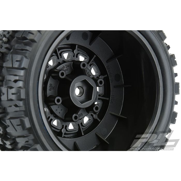 Proline Trencher X SC 2.2/3.0 Tyres On raid 6x30 Wheels Black (PL1190-10)
