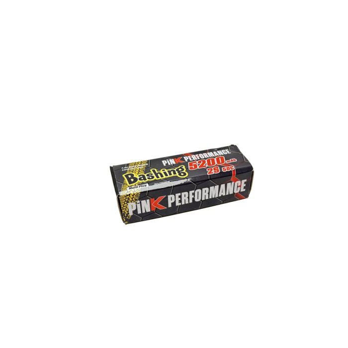 Pink Bashing LiPo 2S 7.4V-5200-50C (Multi) (PP3-2S5200-M)