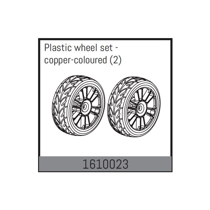 Absima Plastic Wheel Set - Copper-Coloured (2) (AB1610023) Absima Plastic Wheel Set - Copper-Coloured (2) (AB1610023)