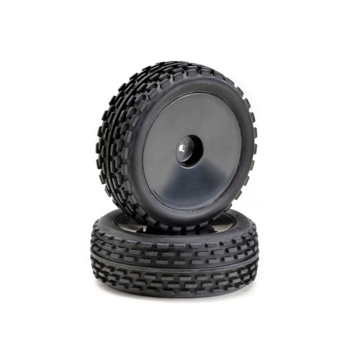 Absima Wheel Set Buggy Disc "Offroad" front black 1:10 (2)