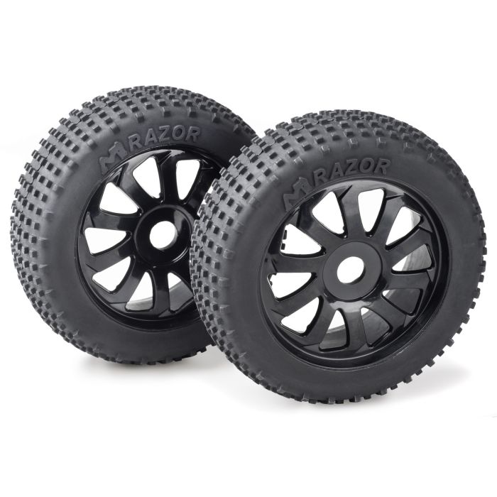 Absima Wheel Set Buggy "Razor" 10 Spokes/Dirt black 1:8 (2) Absima Wheel Set Buggy "Razor" 10 Spokes/Dirt black 1:8 (2)