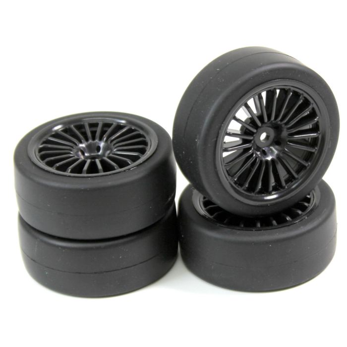 Absima Wheel Set Onroad "15 Spoke / Slick" black 1:10 (4 pcs) Absima Wheel Set Onroad "15 Spoke / Slick" black 1:10 (4 pcs)