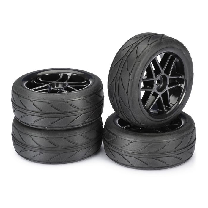 Absima Wheel Set Onroad "6 Spoke / Profile" black 1:10 (4 pcs) Absima Wheel Set Onroad "6 Spoke / Profile" black 1:10 (4 pcs)