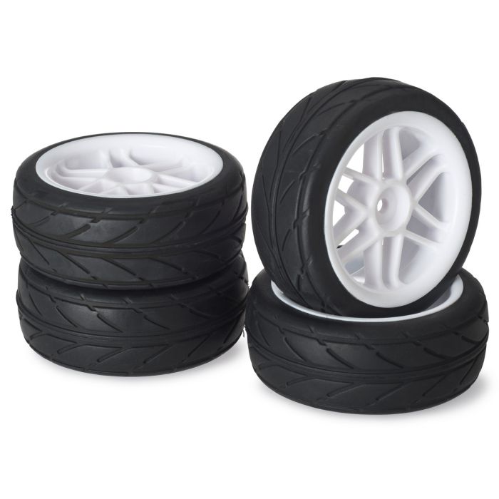 Absima Wheel Set Onroad "6 Spoke / Profile" white 1:10 (4 pcs) Absima Wheel Set Onroad "6 Spoke / Profile" white 1:10 (4 pcs)
