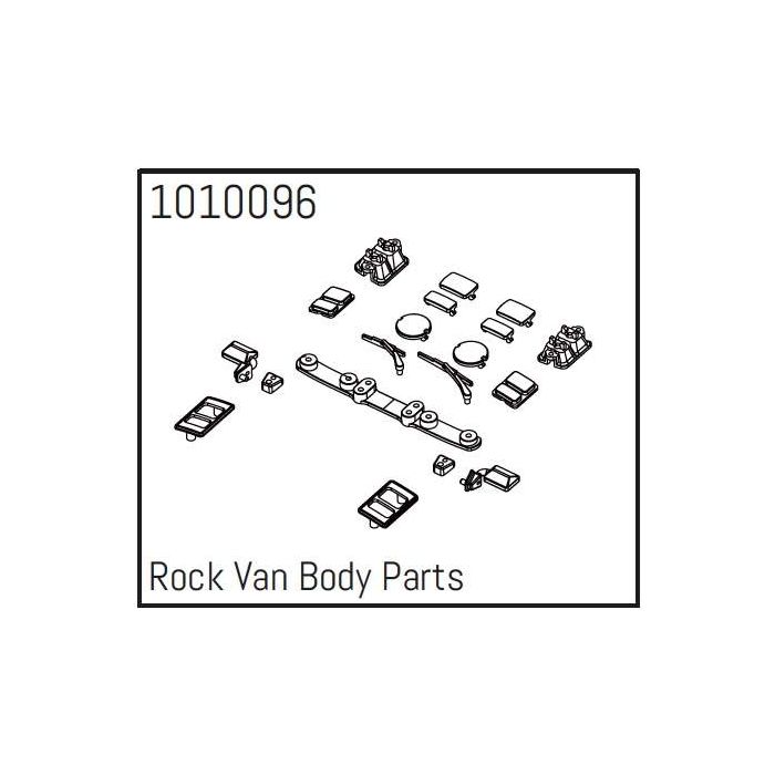 Absima Rock Van Body Parts - PRO Crawler 1:18 Absima Rock Van Body Parts - PRO Crawler 1:18