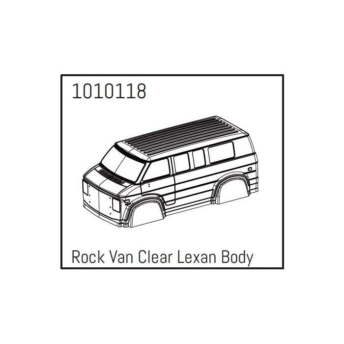 Absima Rock Van PC Body (unpainted) - PRO Crawler 1:18 Absima Rock Van PC Body (unpainted) - PRO Crawler 1:18
