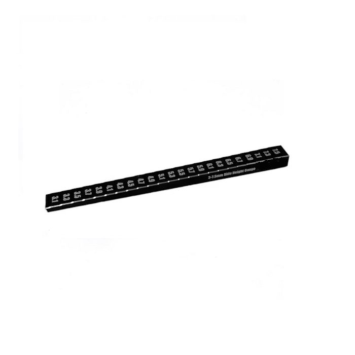 SC Models Chassis Ride Height, Droop Gauge 3.0mm - 7.4mm Black (SCDTEL01045)