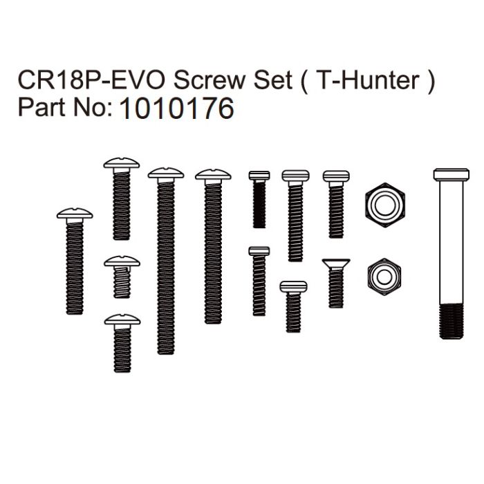 Absima Screw Set T-Hunter - EVO 1:18 Absima Screw Set T-Hunter - EVO 1:18