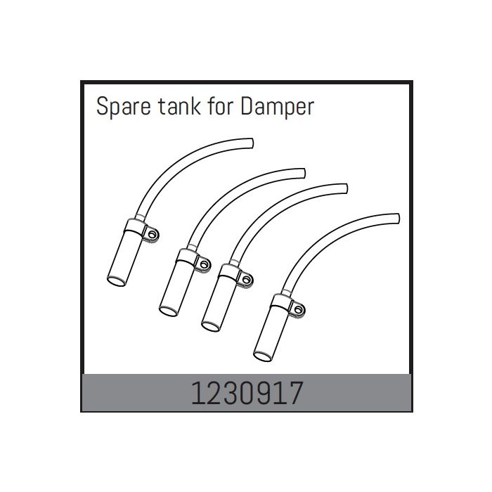 Absima Spare Tank For Damper (4) (AB1230917) Absima Spare Tank For Damper (4) (AB1230917)