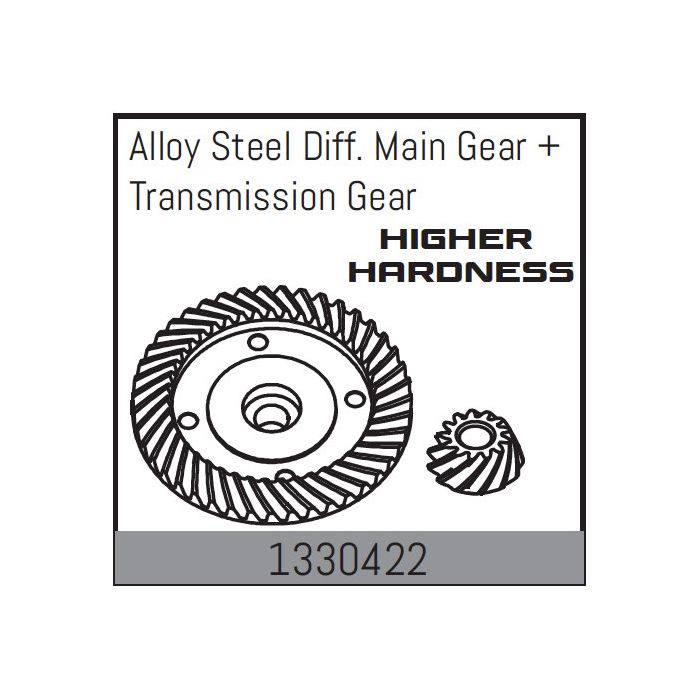 Absima Alloy Steel Diff. Main Gear + Transmission Gear Absima Alloy Steel Diff. Main Gear + Transmission Gear