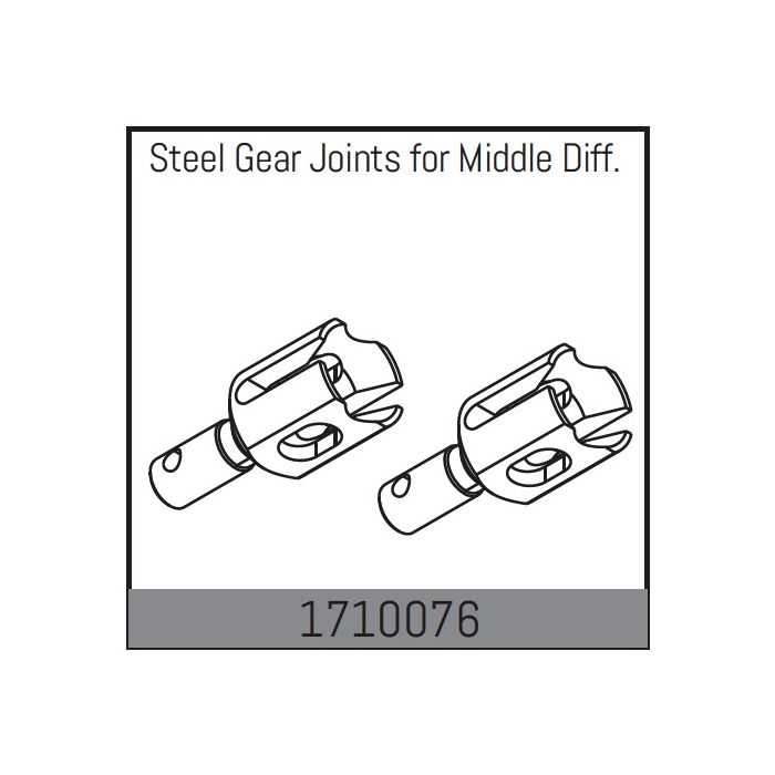 Absima Steel Gear Joints For MLddle Diff. (AB1710076) Absima Steel Gear Joints For MLddle Diff. (AB1710076)