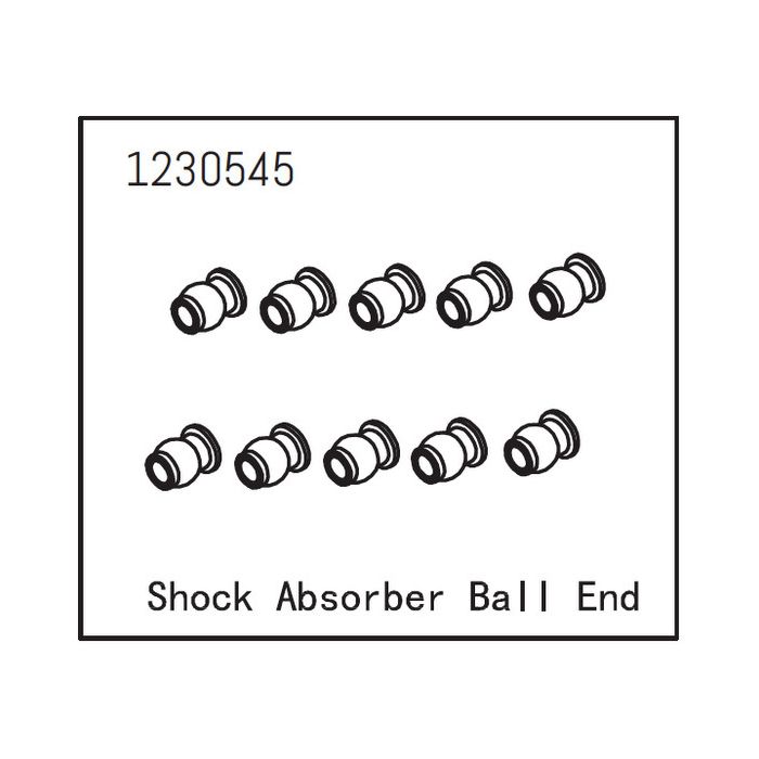 Absima Shock Absorber Ball End (10)