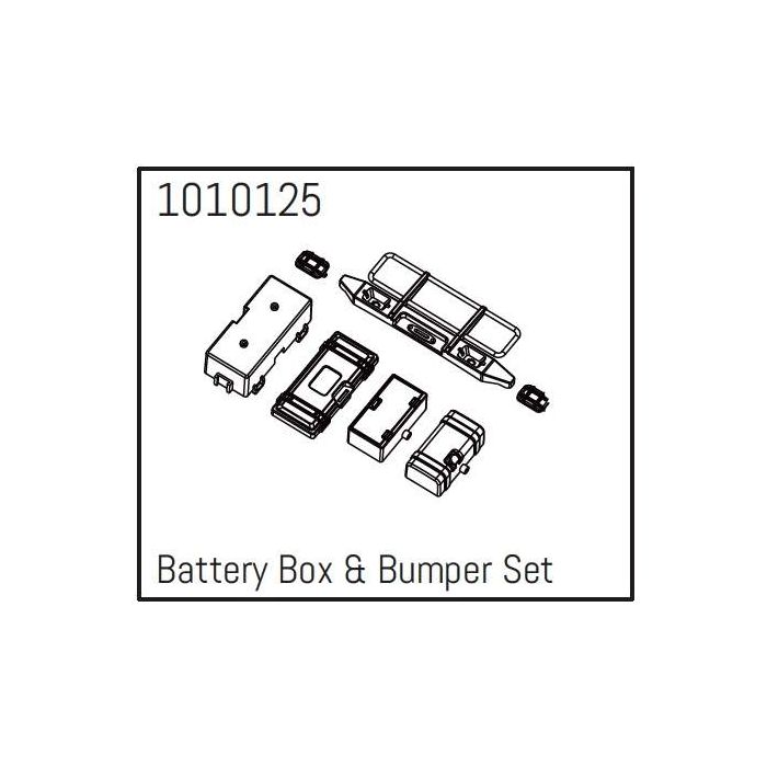 Absima T-Hunter Battery Box & Bumper Set - PRO Crawler 1:18 Absima T-Hunter Battery Box & Bumper Set - PRO Crawler 1:18