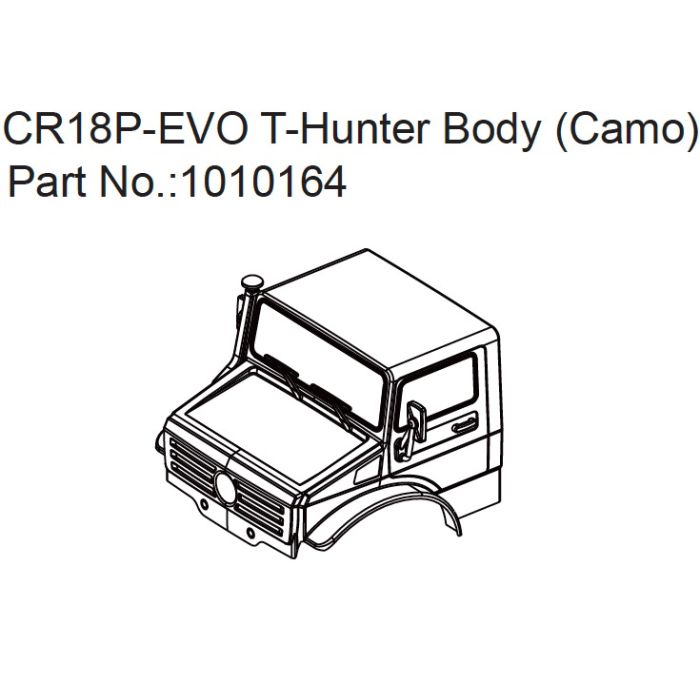 Absima T-Hunter PC Body (camo) - EVO 1:18 Absima T-Hunter PC Body (camo) - EVO 1:18