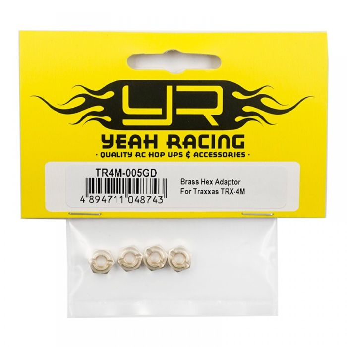 Yeah Racing Brass Hex Adaptor For Traxxas TRX-4M (TR4M-005GD)