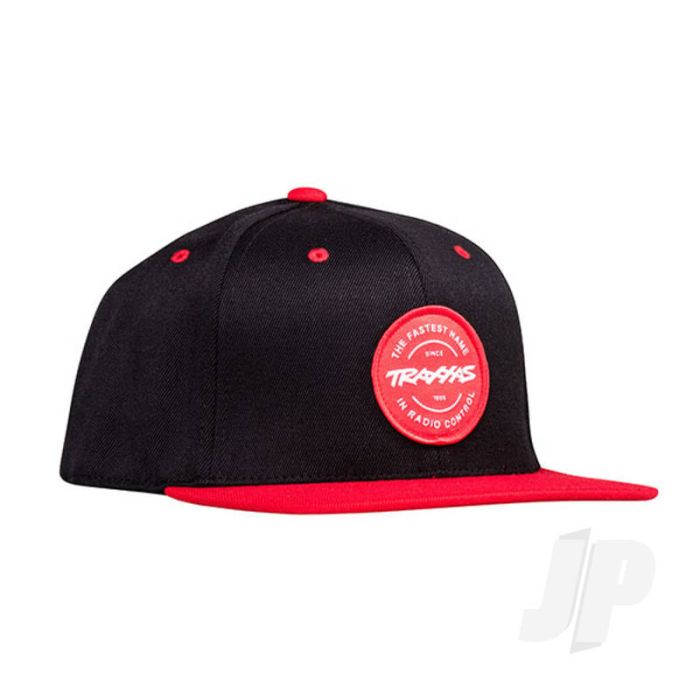 Traxxas Token Flat Bill Snapback Hat Black / Red Osfa (TRX1186-BLR) Traxxas Token Flat Bill Snapback Hat Black / Red Osfa (TRX1186-BLR)