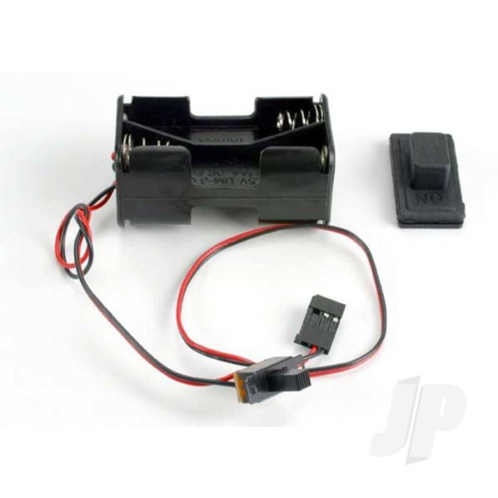 Traxxas Battery Holder With On/Off Switch / Rubber On/Off Switch Cover (TRX1523) Traxxas Battery Holder With On/Off Switch / Rubber On/Off Switch Cover (TRX1523)