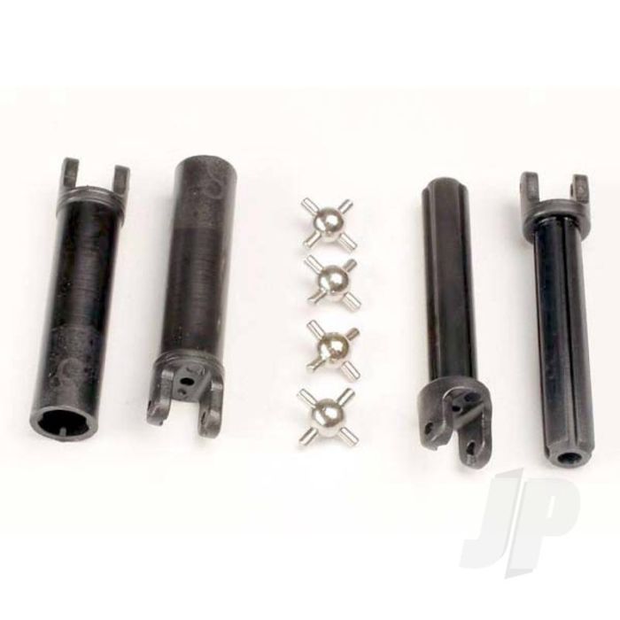 Traxxas Half Shafts, Long Truck (External-Splined (2 Pcs) & Internal-Splined (2 Pcs) / Metal U-Joints (4 Pcs) (TRX1951) Traxxas Half Shafts, Long Truck (External-Splined (2 Pcs) & Internal-Splined (2 Pcs) / Metal U-Joints (4 Pcs) (TRX1951)