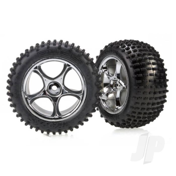 Traxxas Tyres And Wheels, Assembled (2 Pcs) (TRX2470R) Traxxas Tyres And Wheels, Assembled (2 Pcs) (TRX2470R)