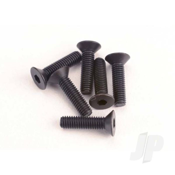 Traxxas Screws, 3X12Mm Countersunk Machine (6 Pcs) (Hex Drive) (TRX2552) Traxxas Screws, 3X12Mm Countersunk Machine (6 Pcs) (Hex Drive) (TRX2552)