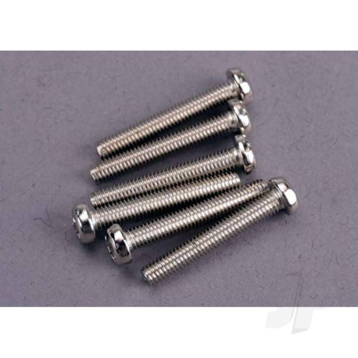 Traxxas Screws, 3X20Mm Roundhead Machine (6 Pcs) (TRX2566) Traxxas Screws, 3X20Mm Roundhead Machine (6 Pcs) (TRX2566)