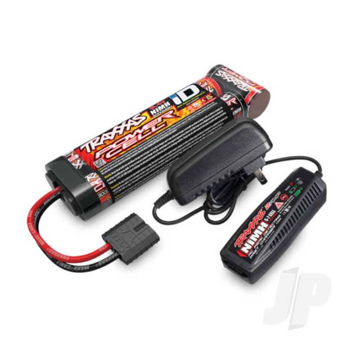 Traxxas Completer Pack With 1X 2A Ac Nimh Charger & 1X Nimh 8.4V 3000Mah Flat Id Battery (TRX2983T) Traxxas Completer Pack With 1X 2A Ac Nimh Charger & 1X Nimh 8.4V 3000Mah Flat Id Battery (TRX2983T)