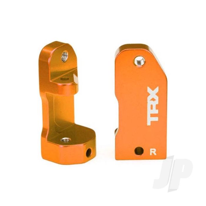 Traxxas Caster Blocks, 30-Degree, Orange-Anodised 6061-T6 Aluminium (Left & Right)/ Suspension Screw Pin (2) (TRX3632T) Traxxas Caster Blocks, 30-Degree, Orange-Anodised 6061-T6 Aluminium (Left & Right)/ Suspension Screw Pin (2) (TRX3632T)