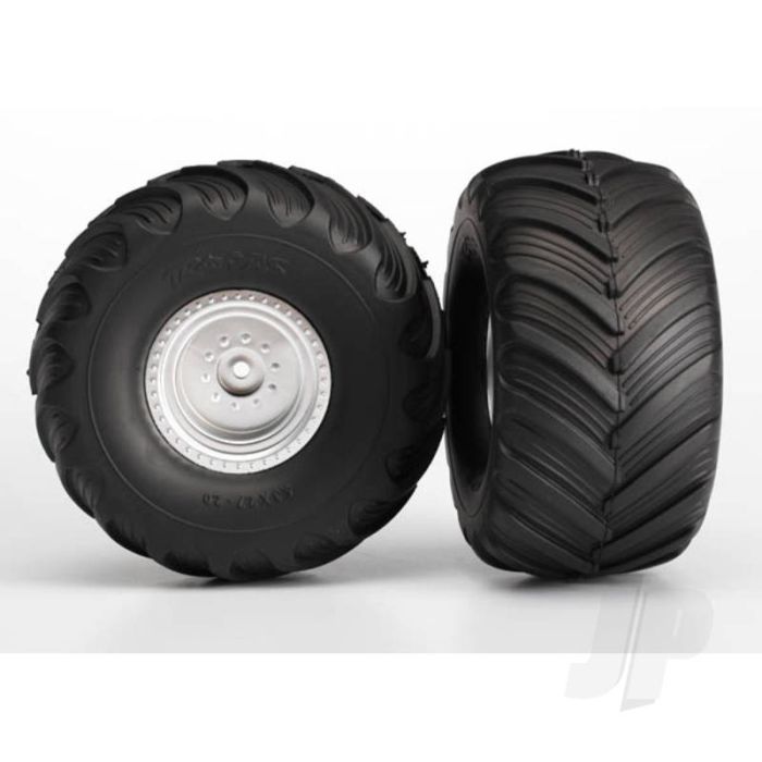 Traxxas Tyres And Wheels, Assembled Glued Terra Groove Dual Profile Tyres (2Wd Electric Rear) (2 Pcs) (TRX3665) Traxxas Tyres And Wheels, Assembled Glued Terra Groove Dual Profile Tyres (2Wd Electric Rear) (2 Pcs) (TRX3665)