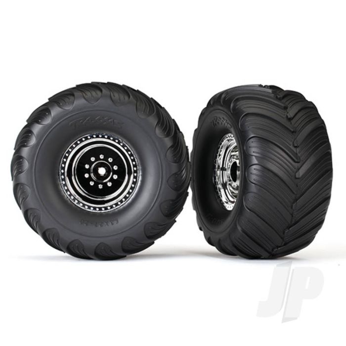 Traxxas Tyres And Wheels, Assembled Glued Terra Groove Dual Profile (Nitro Rear / Electric Front) (2 Pcs) (TRX3665X) Traxxas Tyres And Wheels, Assembled Glued Terra Groove Dual Profile (Nitro Rear / Electric Front) (2 Pcs) (TRX3665X)