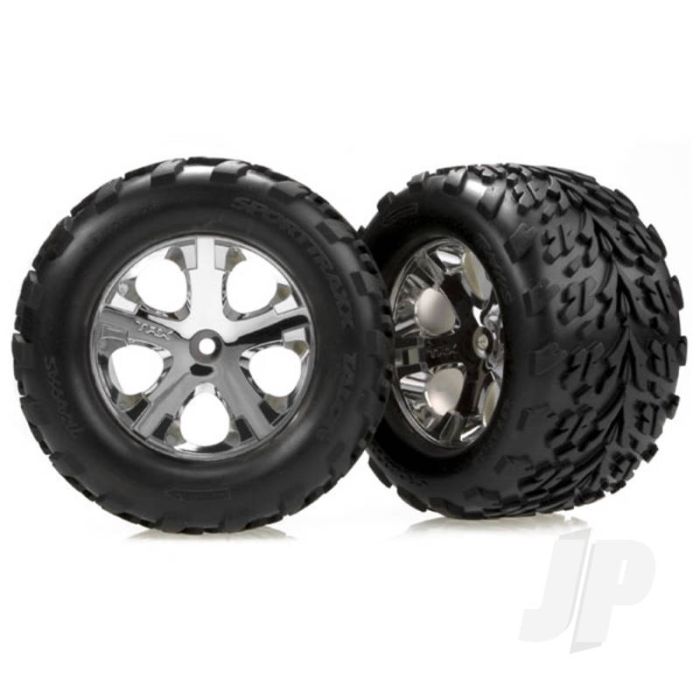 Traxxas Tyres And Wheels, Assembled Glued (2.8In) (2 Pcs) (TRX3668) Traxxas Tyres And Wheels, Assembled Glued (2.8In) (2 Pcs) (TRX3668)