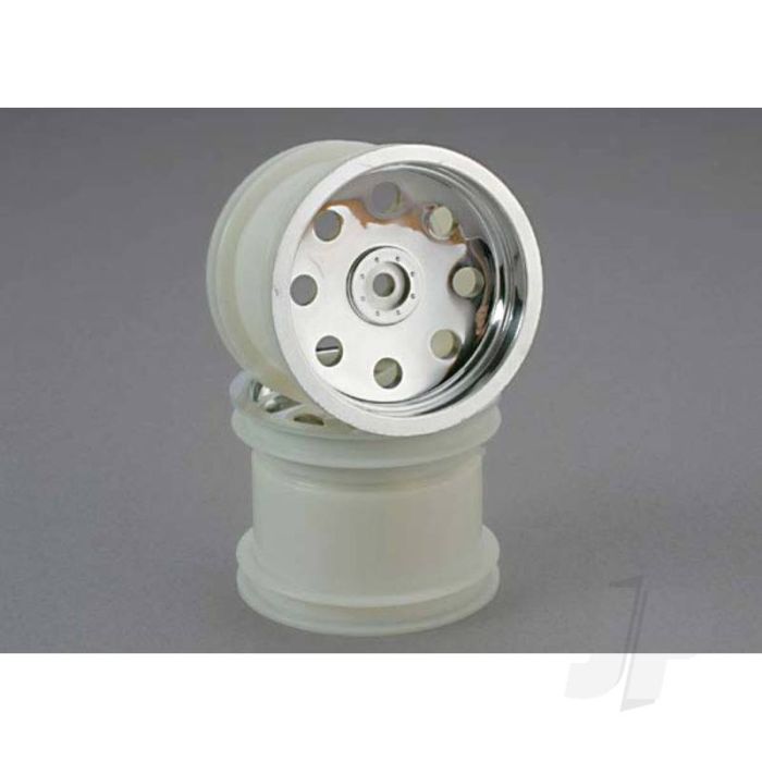 Traxxas Wheels, Chrome (2.2'') (Rear) (2 Pcs) (TRX3672) Traxxas Wheels, Chrome (2.2'') (Rear) (2 Pcs) (TRX3672)