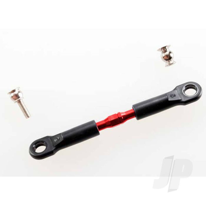 Traxxas Turnbuckle, Aluminium (Red-Anodised), Camber Link, Front, 39Mm (1Pc) (Assembled With Rod Ends) / Hollow Balls (2 Pcs) (See Part 3741X For Complete Camber Link Set) (TRX3737) Traxxas Turnbuckle, Aluminium (Red-Anodised), Camber Link, Front, 39Mm (1Pc) (Assembled With Rod Ends) / Hollow Balls (2 Pcs) (See Part 3741X For Complete Camber Link Set) (TRX3737)