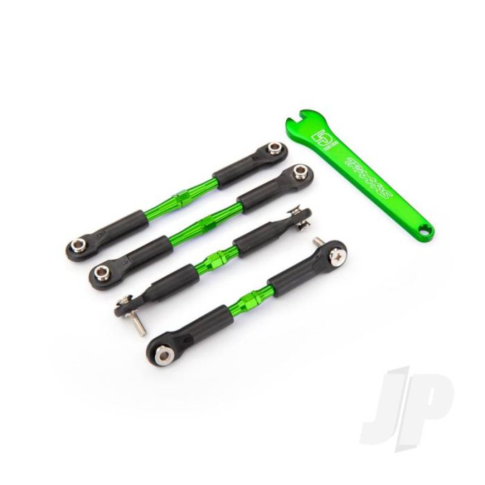 Traxxas Turnbuckles, Aluminium (Green-Anodised), Camber Links, Front, 39Mm (2), Rear, 49Mm (2) (Assembled W/Rod Ends & Hollow Balls)/ Wrench (TRX3741G) Traxxas Turnbuckles, Aluminium (Green-Anodised), Camber Links, Front, 39Mm (2), Rear, 49Mm (2) (Assembled W/Rod Ends & Hollow Balls)/ Wrench (TRX3741G)