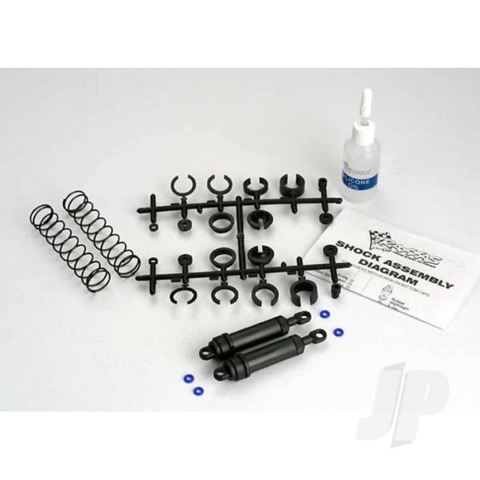 Traxxas Ultra Shocks (Black) (Xx-Long) (Complete With Spring Pre-Load Spacers & Springs) (Rear) (2 Pcs) (TRX3762) Traxxas Ultra Shocks (Black) (Xx-Long) (Complete With Spring Pre-Load Spacers & Springs) (Rear) (2 Pcs) (TRX3762)